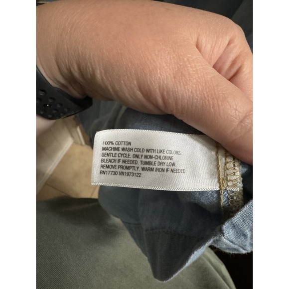 Ava & Viv Light Denim Sleeveless Tank Top Dress Size XXL Cotton Button Peplum - Picture 7 of 9